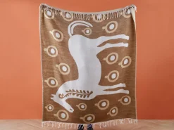 Beliani Viltti Akryyli Ruskea/Valkoinen 130 X 170 Cm Siddha Flash Sale