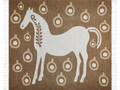 Beliani Viltti Akryyli Ruskea/Valkoinen 130 X 170 Cm Siddha Flash Sale