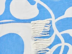 Beliani Viltti Akryyli Valkoinen/Sininen 130 X 170 Cm Kihun Best Sale