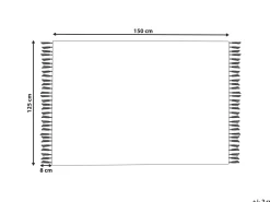 Beliani Viltti Puuvilla Vaaleanpunainen 125 X 150 Cm Khari Outlet