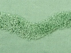 Beliani Viltti Puuvilla Vihrea 125 X 150 Cm Khari Cheap