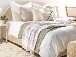 Beliani Viltti 125X150 Cm Vaaleanpunainen Kaman Shop