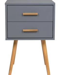 Beliani Yopoyta 2 Laatikkoa Harmaa Alabama New