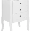 Beliani Yopoyta 3 Laatikkoa Valkoinen Lane Best