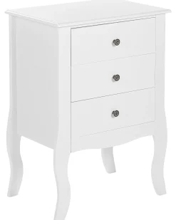 Beliani Yopoyta 3 Laatikkoa Valkoinen Lane Best