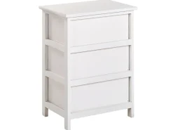 Beliani Yopoyta 3 Laatikkoa Valkoinen Lucky Sale