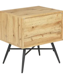 Beliani Yopoyta Hylly Laatikko Vaalea Puu Lubock Online