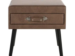 Beliani Yopoyta Keinonahka Laatikko Ruskea Eurostar Best Sale