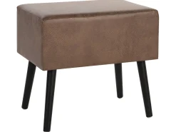 Beliani Yopoyta Keinonahka Laatikko Ruskea Eurostar Best Sale