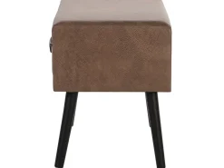 Beliani Yopoyta Keinonahka Laatikko Ruskea Eurostar Best Sale