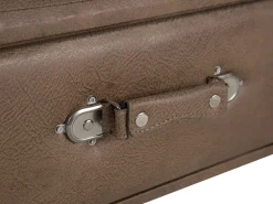 Beliani Yopoyta Keinonahka Laatikko Ruskea Eurostar Best Sale