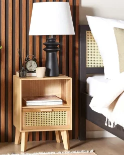 Beliani Yopoyta Keisaripuu Laatikko Hylly Vaalea Puu Seney Online