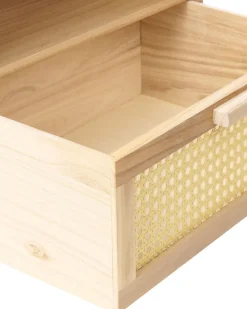 Beliani Yopoyta Keisaripuu Laatikko Hylly Vaalea Puu Seney Online