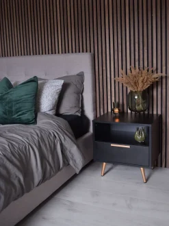 Beliani Yopoyta Laatikko Hylly Musta Indio Sale