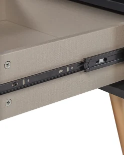 Beliani Yopoyta Laatikko Hylly Musta Indio Sale