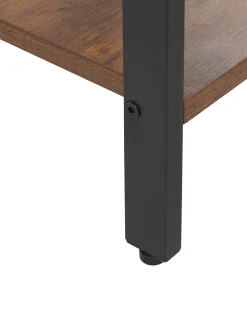 Beliani Yopoyta Laatikko Hylly Tumma Puu/Musta Vester Discount