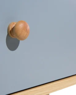 Beliani Yopoyta Laatikko Vaalea Puu/Harmaa Arvada Hot