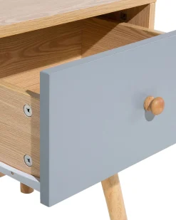 Beliani Yopoyta Laatikko Vaalea Puu/Harmaa Arvada Hot