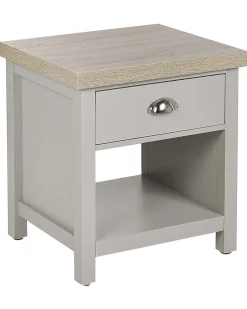 Beliani Yopoyta Laatikko Vaaleanharmaa/Vaalea Puu Clio Hot