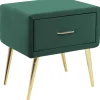 Beliani Yopoyta Sametti Laatikko Smaragdinvihrea Flayat Sale