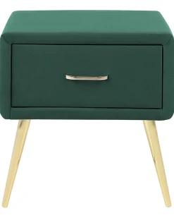 Beliani Yopoyta Sametti Laatikko Smaragdinvihrea Flayat Sale