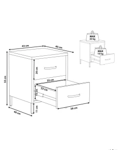 Beliani Yopoyta Teras 2 Laatikkoa Vihrea Malavi Shop