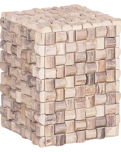 Beliani Yopoyta Tiikki Vaalea Puu Cajeme Store