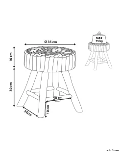 Beliani Yopoyta Tiikki Vaalea Puu Nampa Best Sale