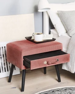 Beliani Yopoyta Vakosametti Laatikko Vaaleanpunainen Eurostar Fashion